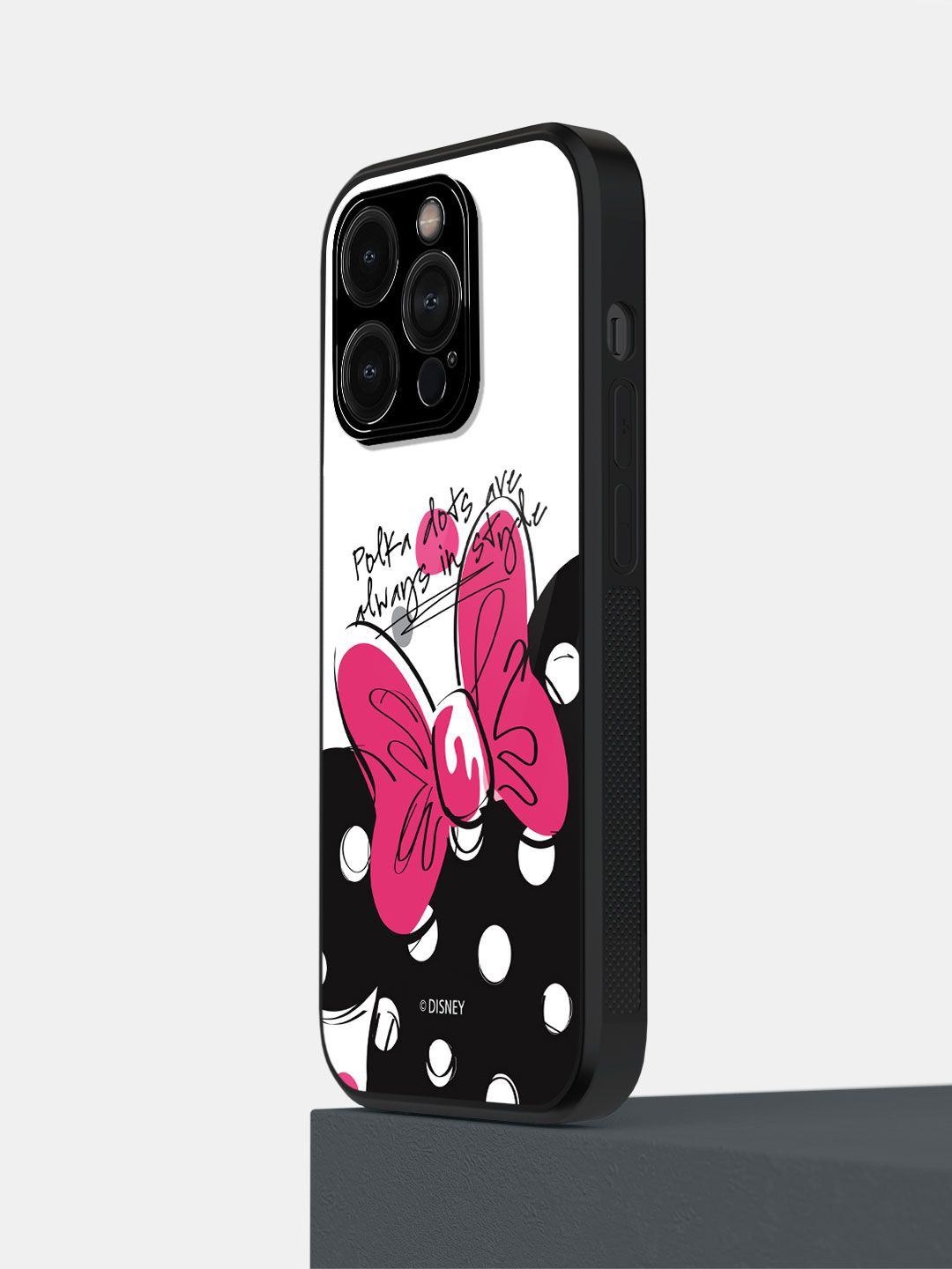 

macmerise Cartoon Characters Printed iPhone 14 Pro Back Case Mobile Accessories, Black