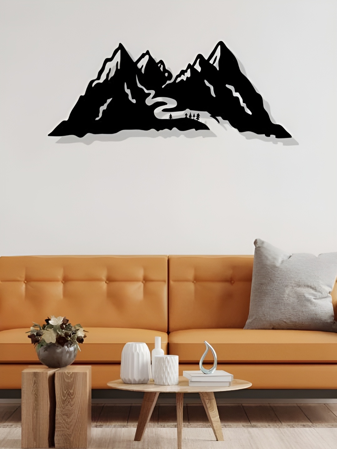 

ARTROOMS Black Mountain Metal Wall Hanging