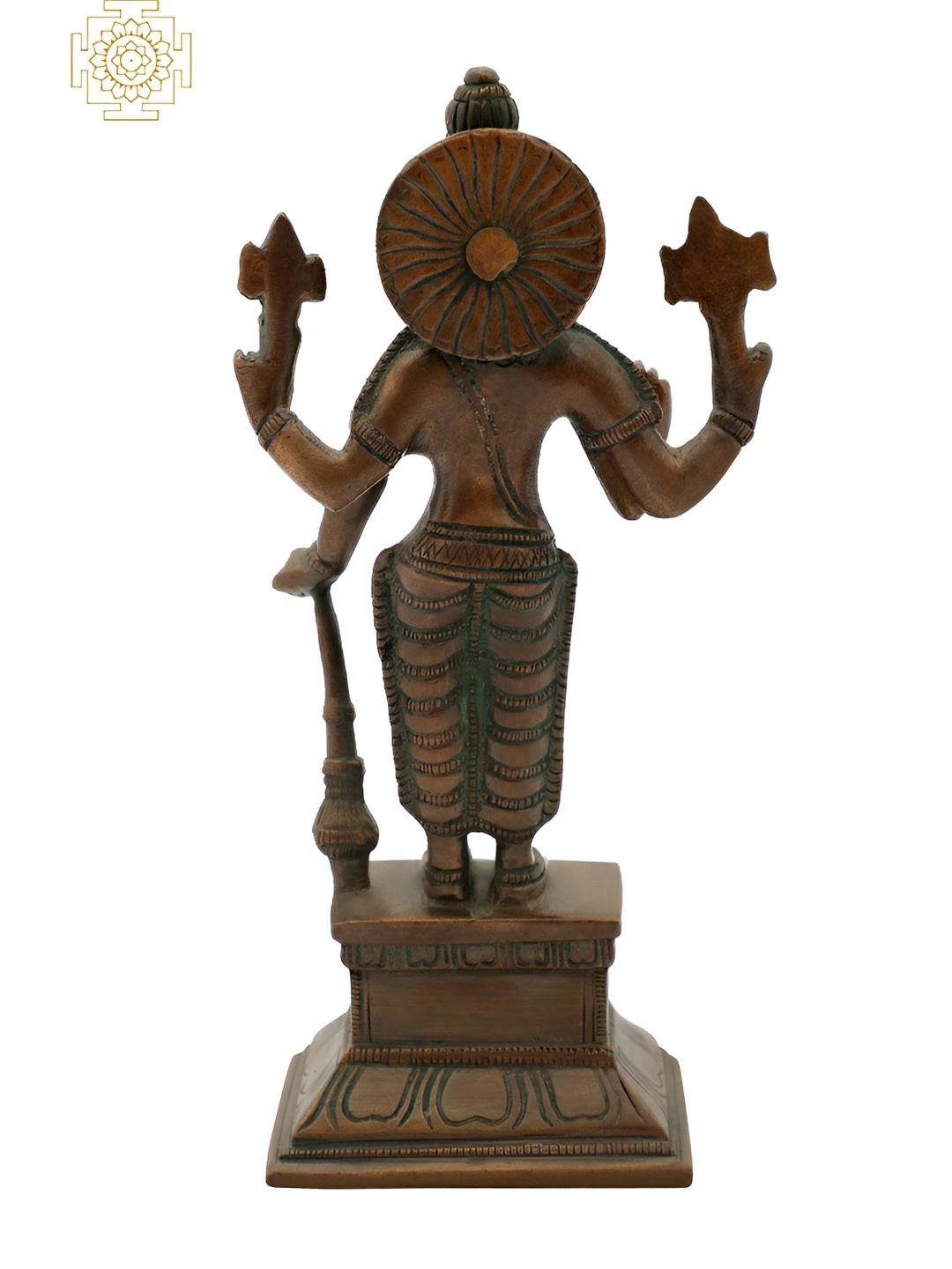 

Exotic India Brown Religious Idol Showpiece