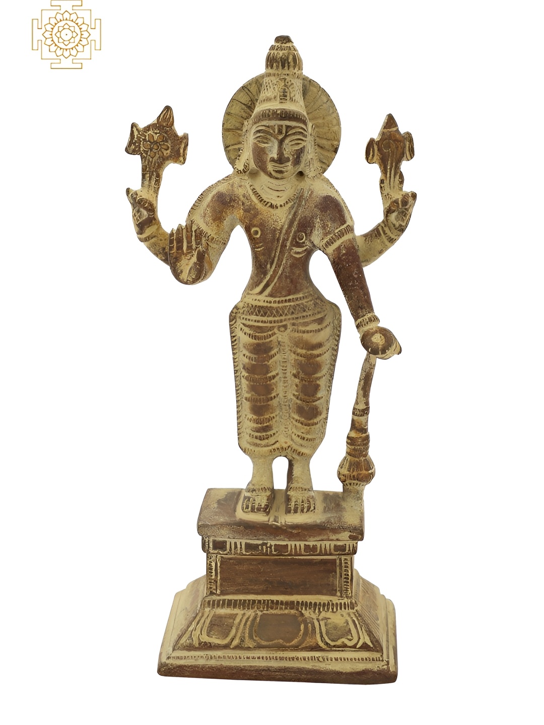 

Exotic India Brown Religious Idol Showpiece