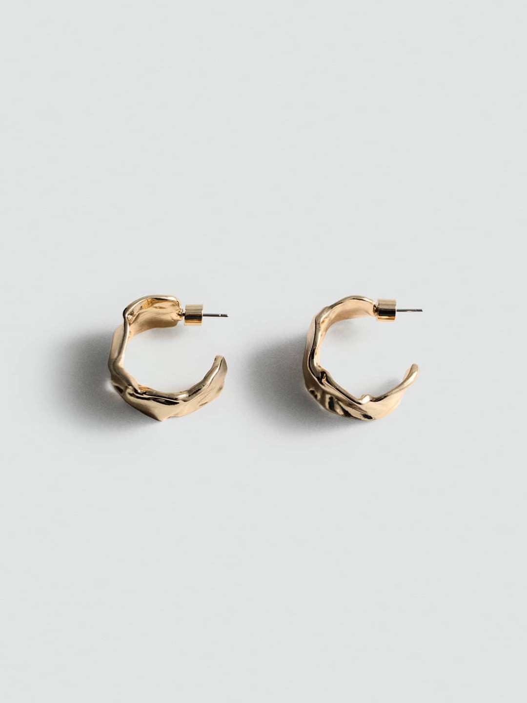 

MANGO Crescent Shaped Half Wide Hoop Earrings, Gold