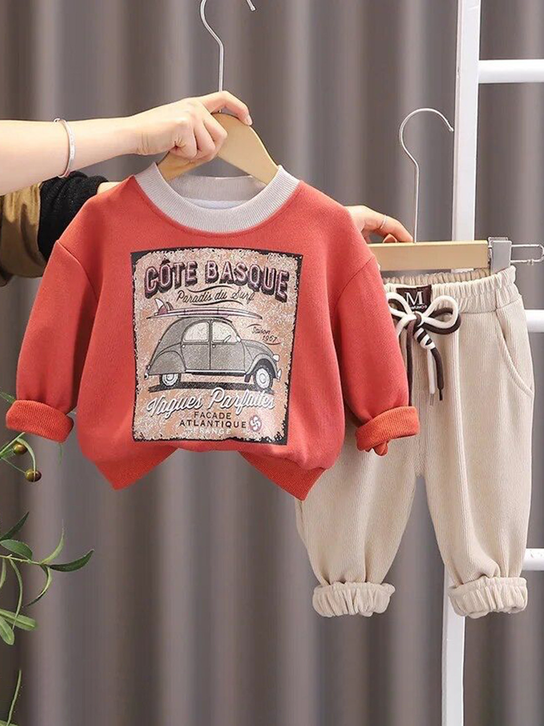 

TrendyKid Boys Printed T-shirt, Orange