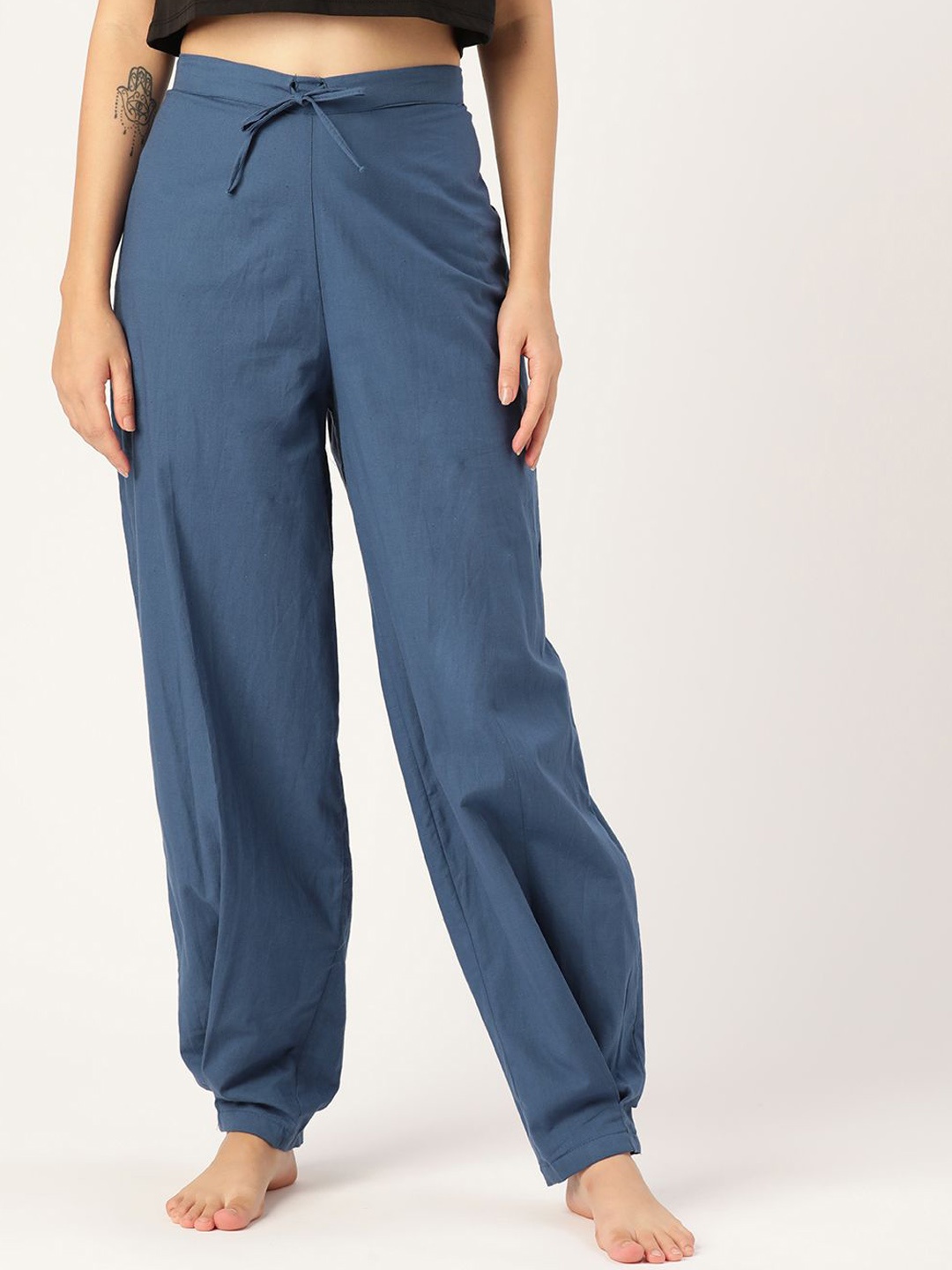 

MBeautiful Women Organic Cotton Lounge Pants, Blue