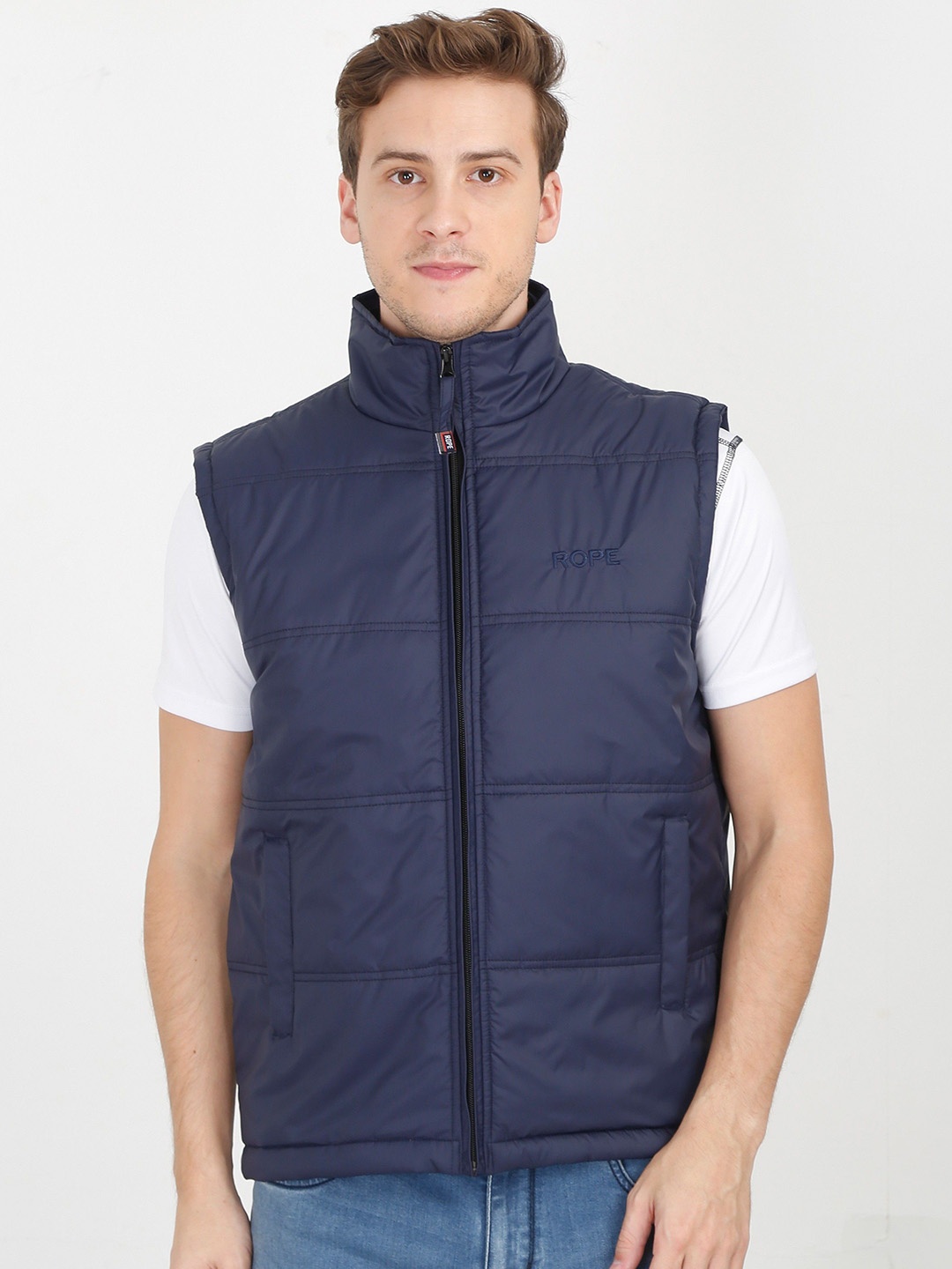 

Rope Men Padded Jacket, Navy blue