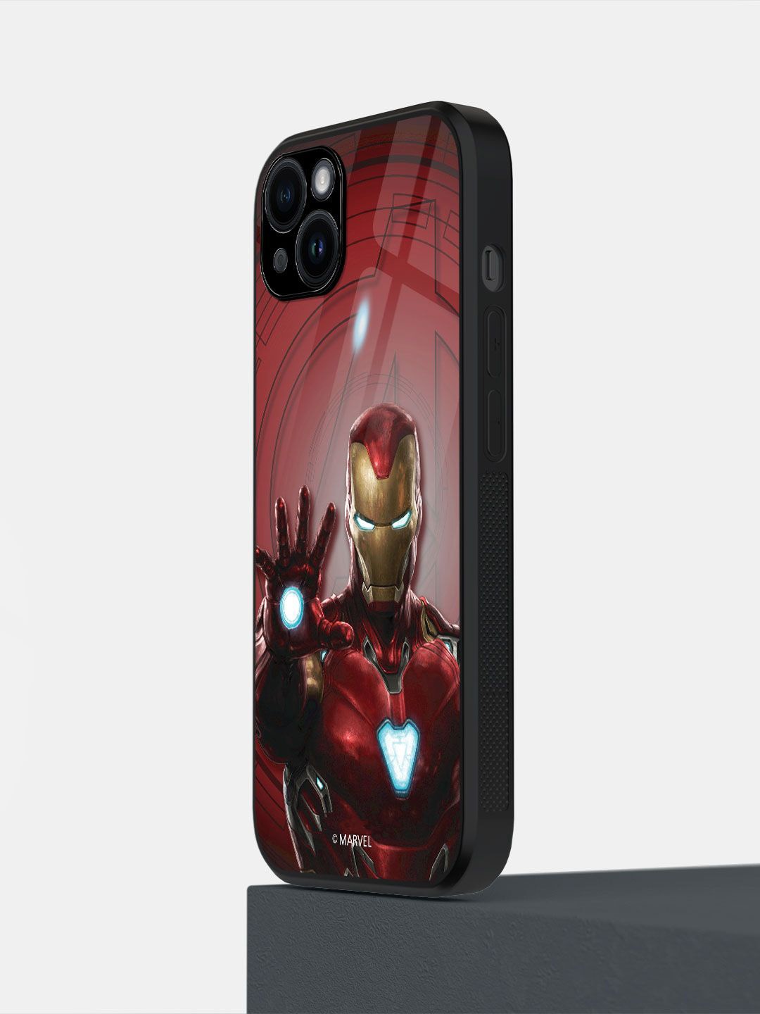 

macmerise Superhero Printed iPhone 14 Plus Back Case Mobile Accessories, Red