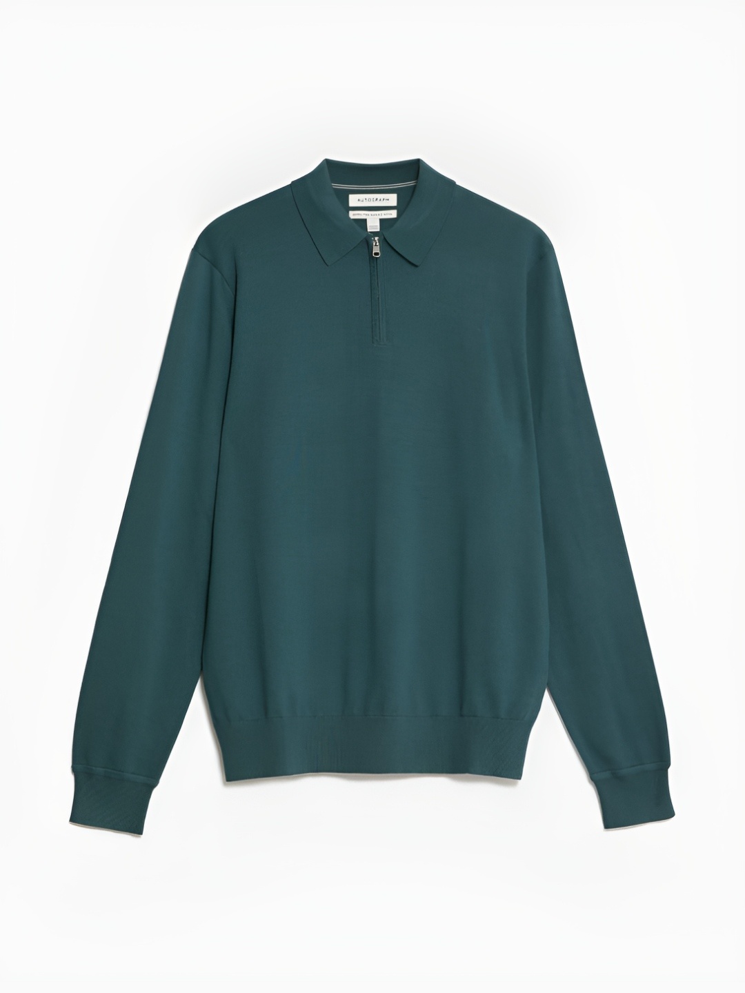 

Marks & Spencer Men Henley Neck Woollen T-shirt, Green