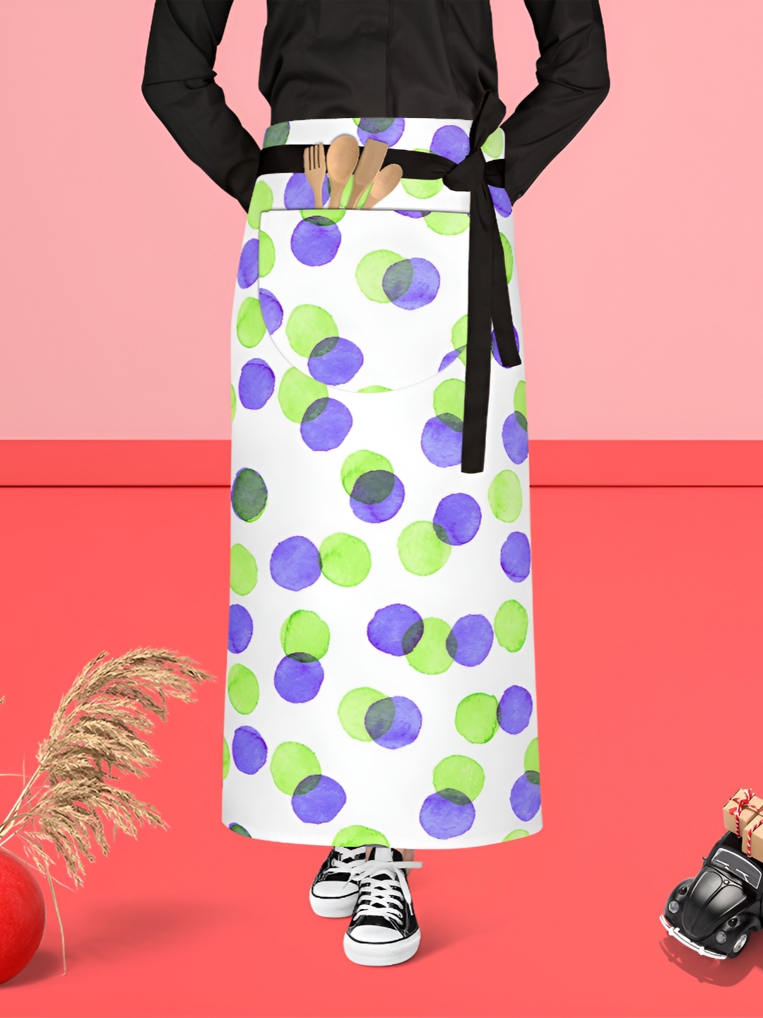 

ArtzFolio Blue & White Printed Cotton Aprons