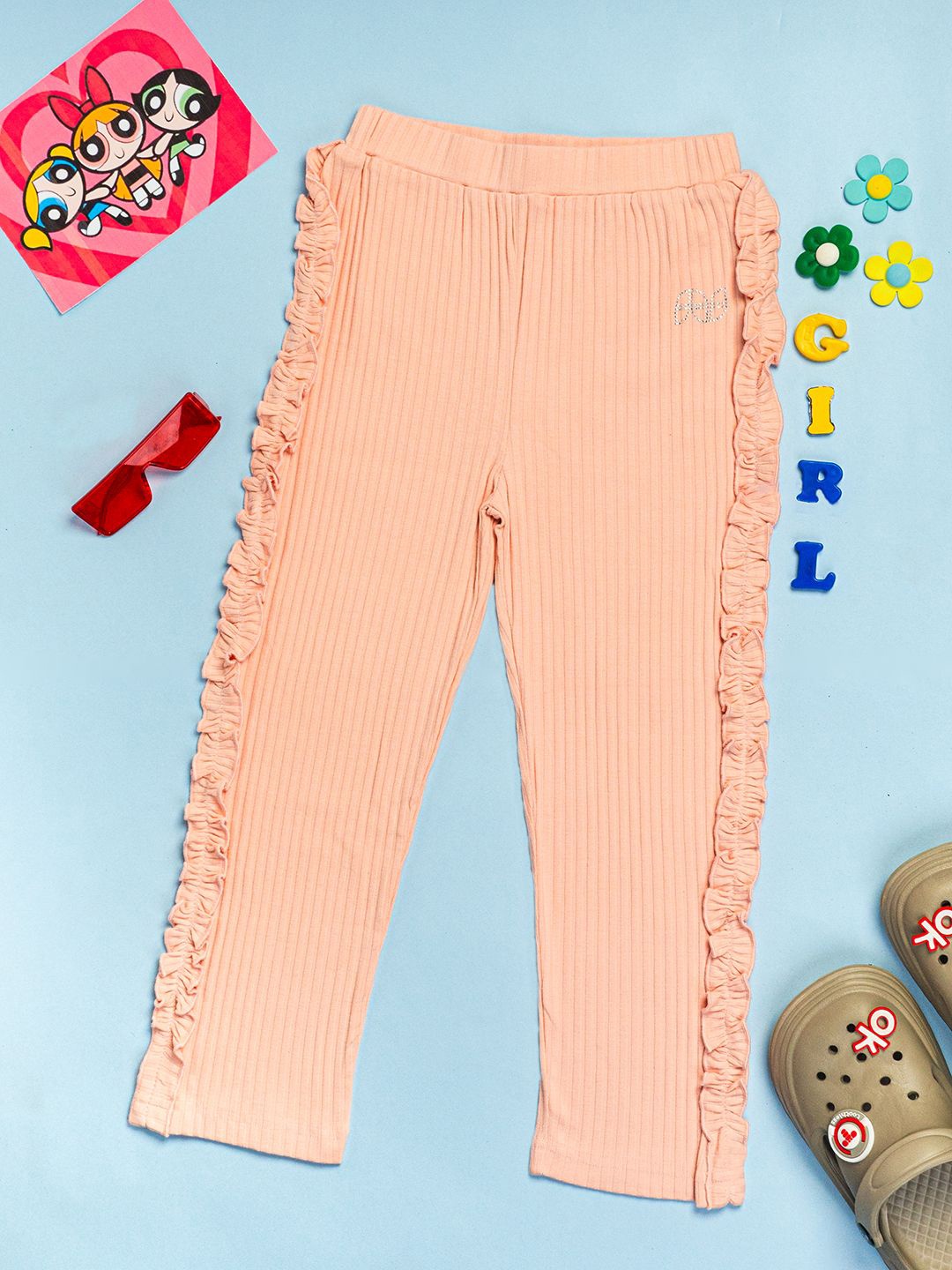 

Purple United Kids Girls Trouser, Coral