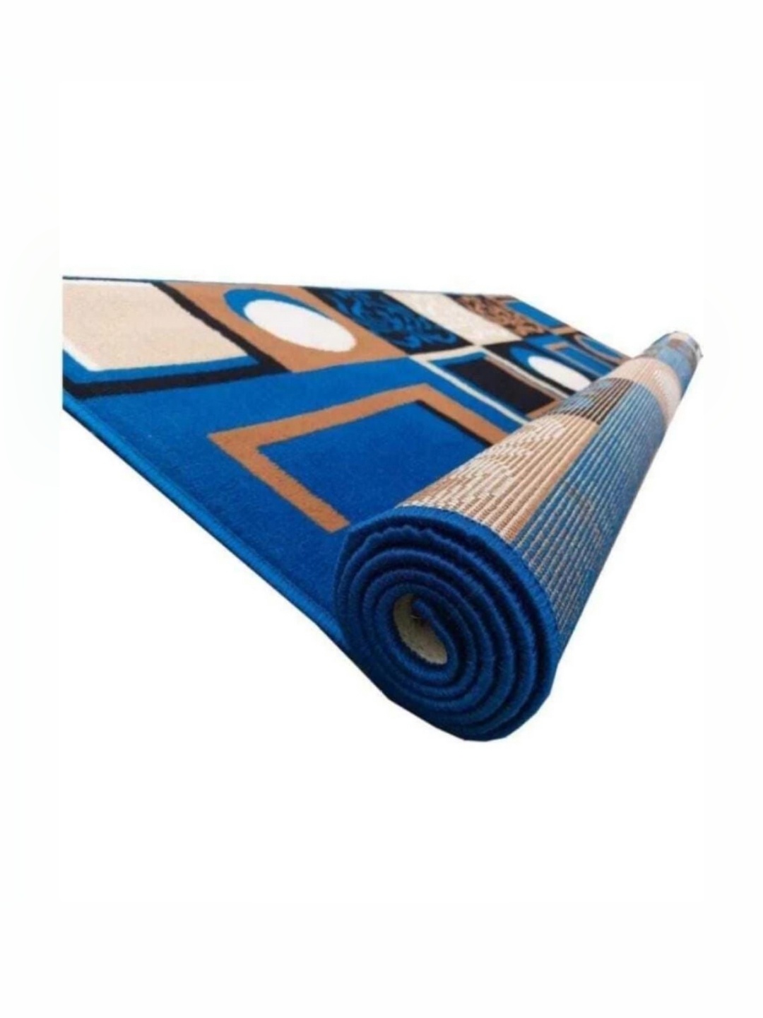 

Samjeeda Handloom carpets Red Geometric Anti-Skid Woollen Carpet