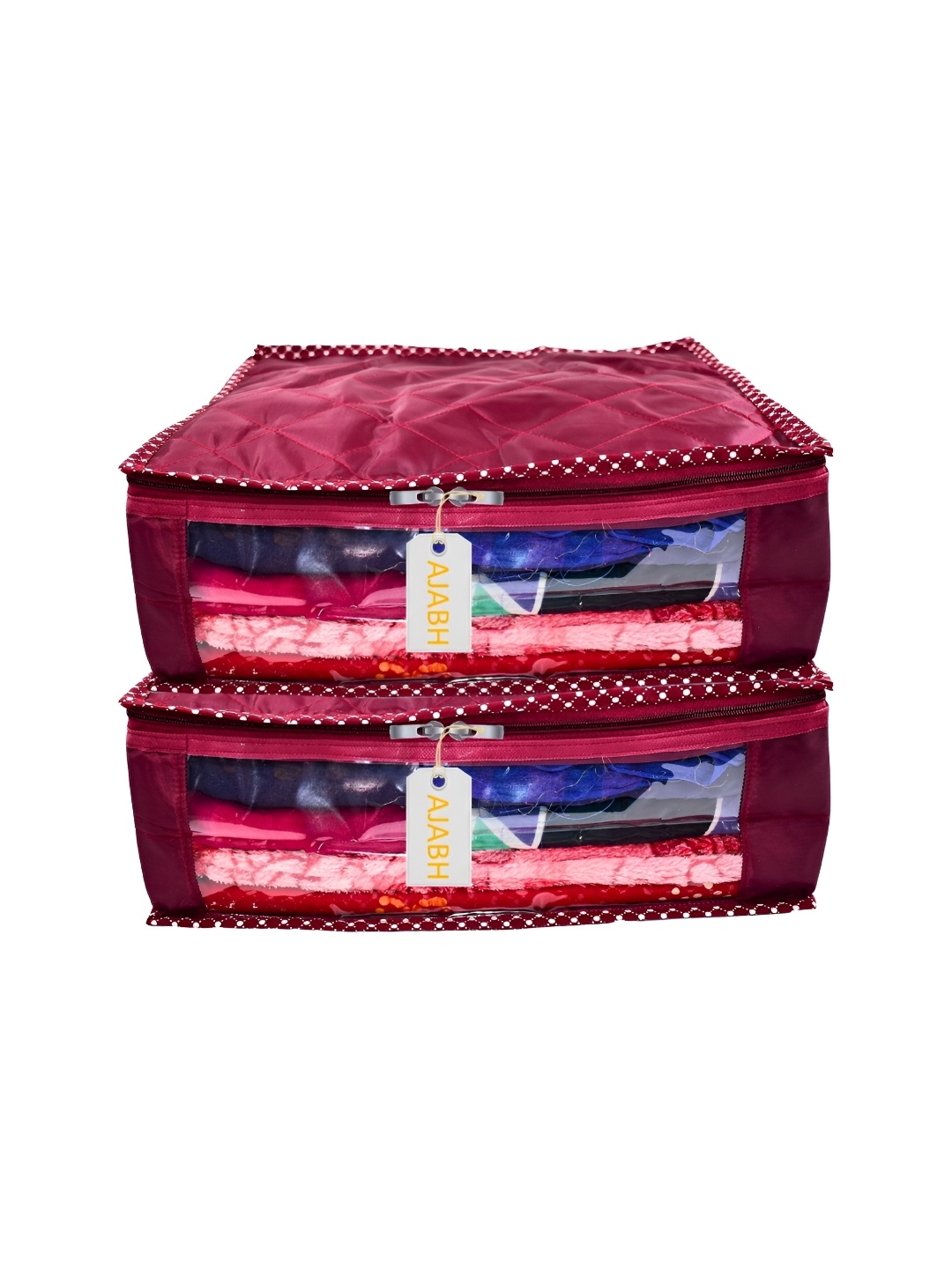

Ajabh Maroon & White 2 Pieces Multi-Utility Organisers