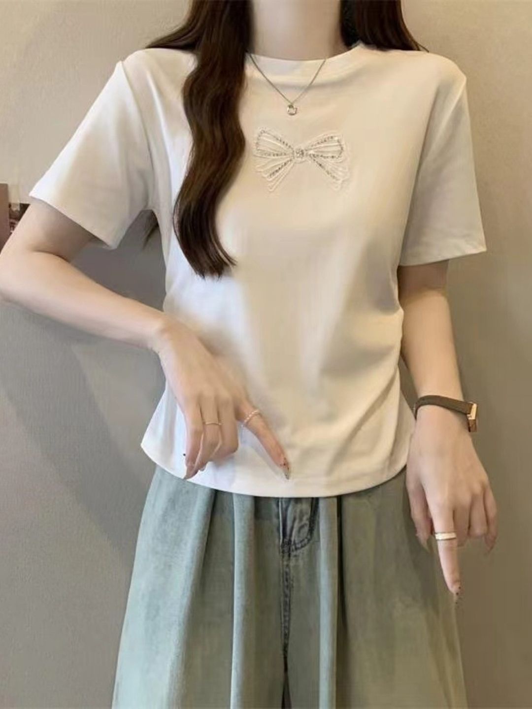 

KPOP Women Graphic Printed Round Neck Top, Khaki