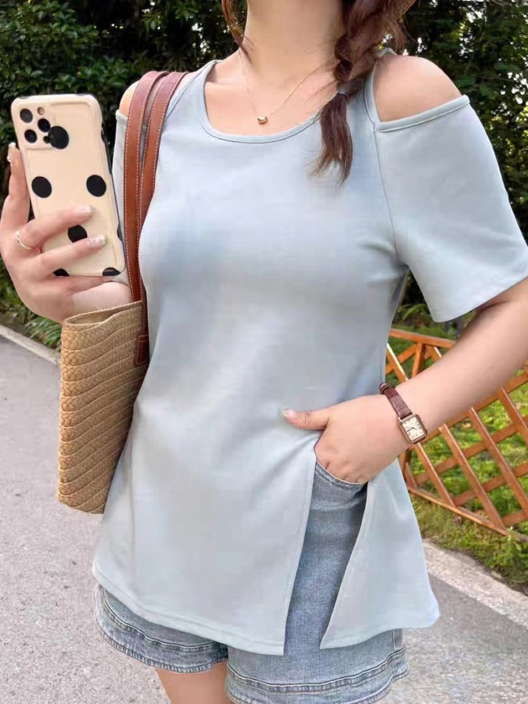 

KPOP Women Top, Blue