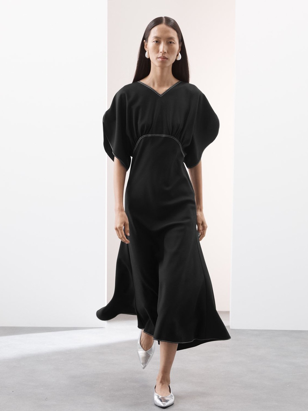 

Marks & Spencer Women Woollen Empire Dress, Black