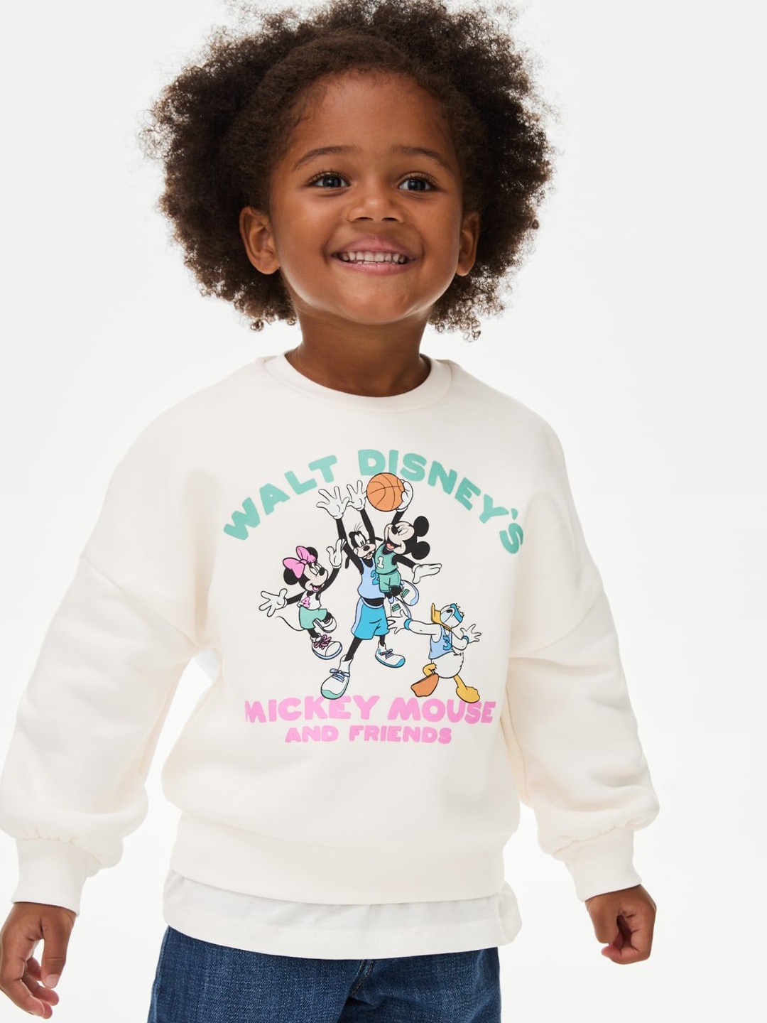 

Marks & Spencer Kids Graphic Printed Sweatshirt, Multi