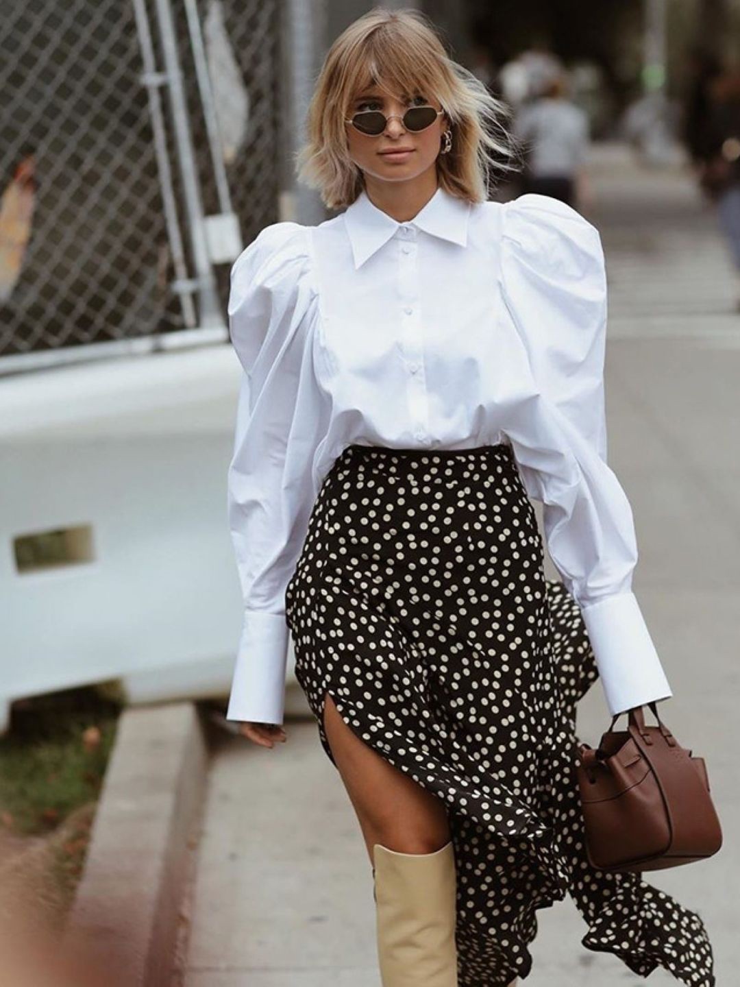 

StyleCast Women Shirt Collar Cuffed Sleeves Top, White
