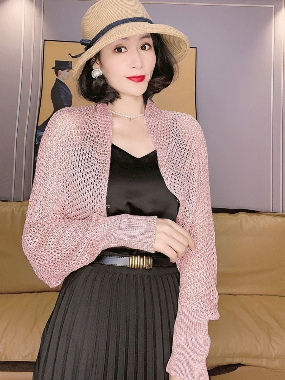 

KPOP Women Casual Long Sleeves Top, Pink