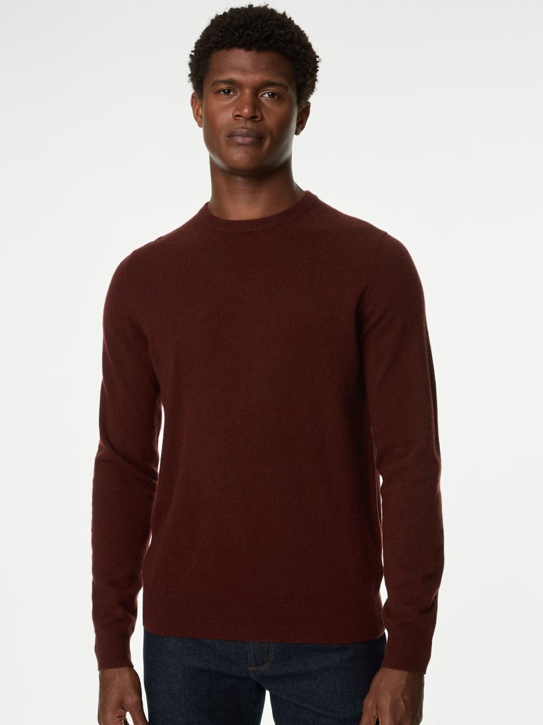 

Marks & Spencer Men Cashmere Pullover Sweaters, Red