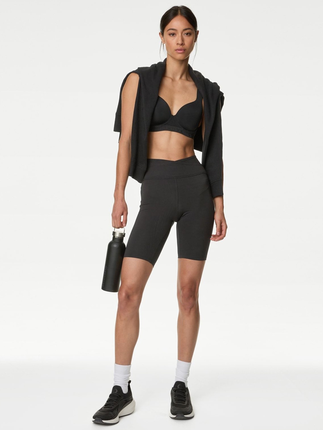 

Marks & Spencer Medium Coverage Underwired Workout Bra, Black
