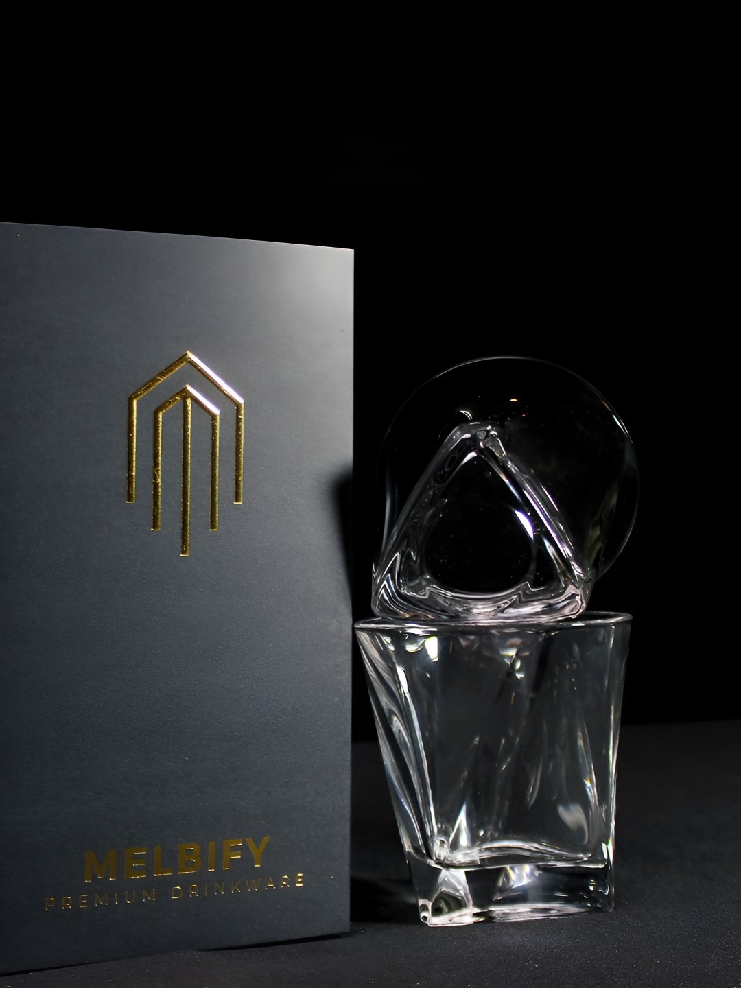 

MELBIFY Transparent 2 Pieces Whisky Glass 300 ml each