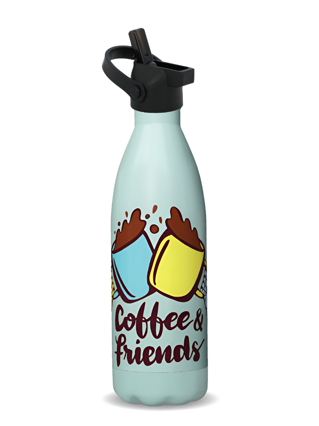 

Speedex Multicoloured & Multicoloured Single Stainless Steel Printed Double Wall Vacuum Water Bottle, Multi