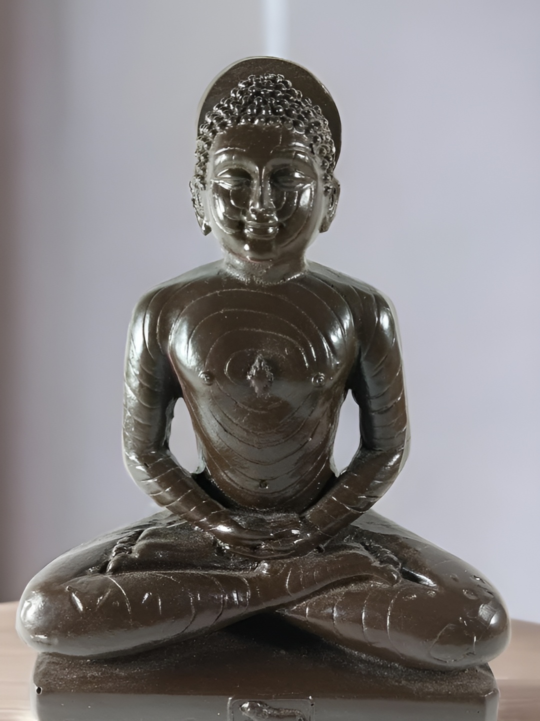

NAYRA HANDICRAFTS Black Buddha Idol Showpiece