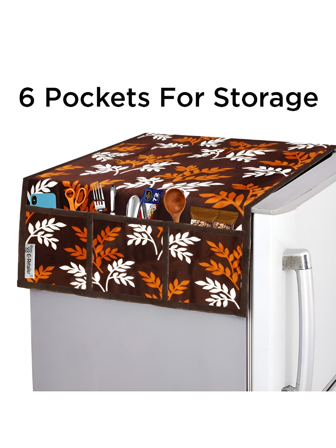 

E-Retailer Brown & White 10 Pieces Tropical Printed 3-Layered Appliance Covers