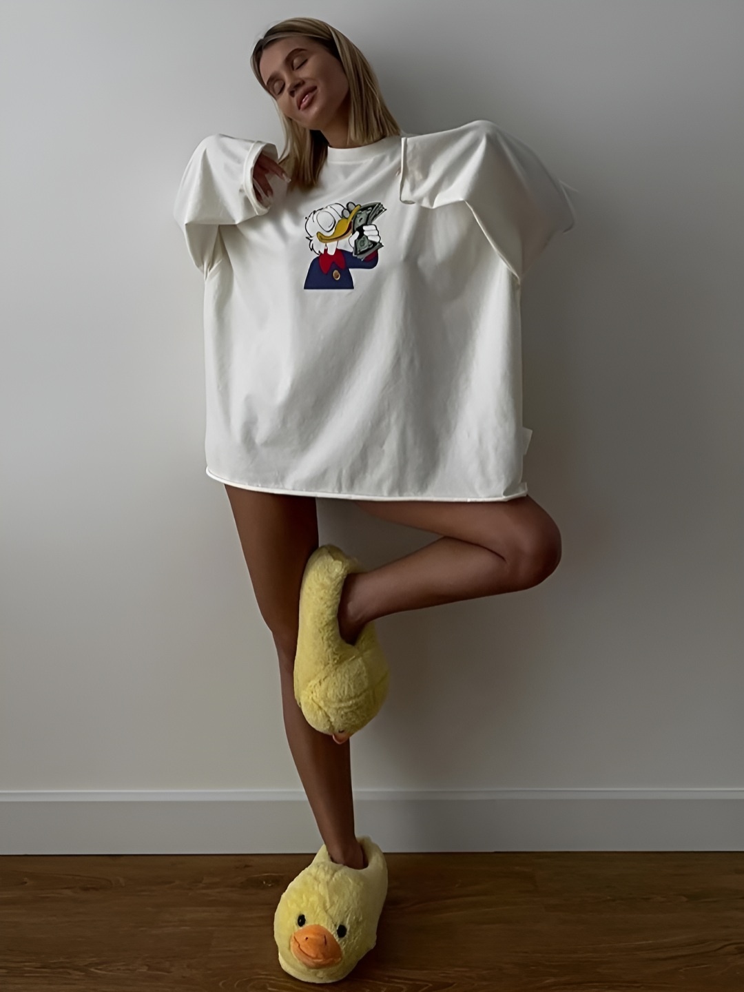 

HERE&NOW Women Printed T-shirt, White
