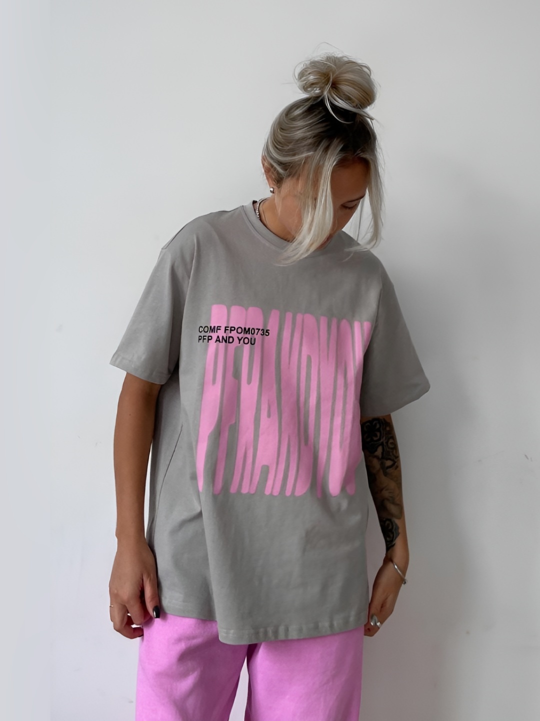 

HERE&NOW Women Typography Printed T-shirt, Grey
