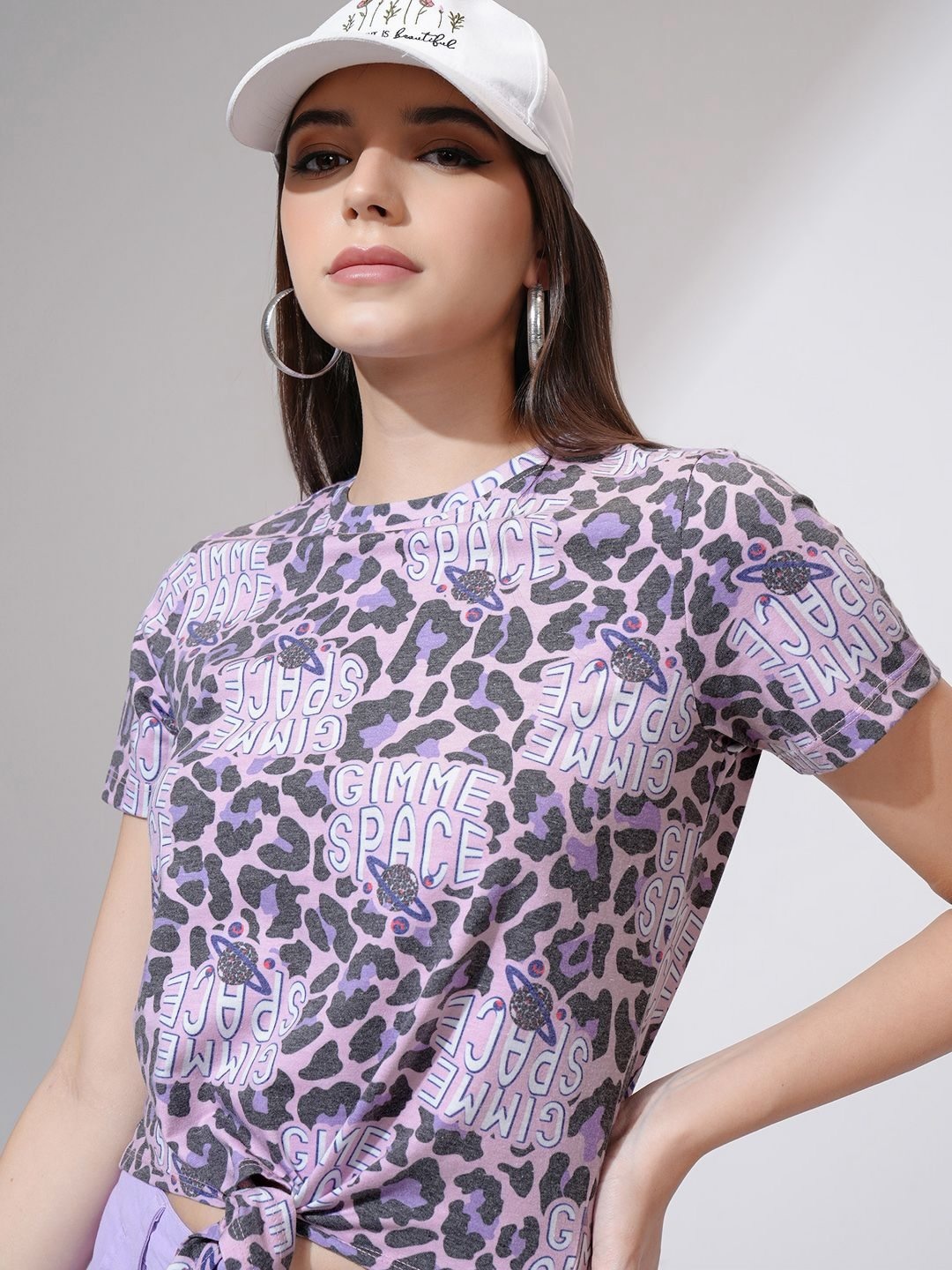 

Tokyo Talkies Women Typography Printed T-shirt, Pink
