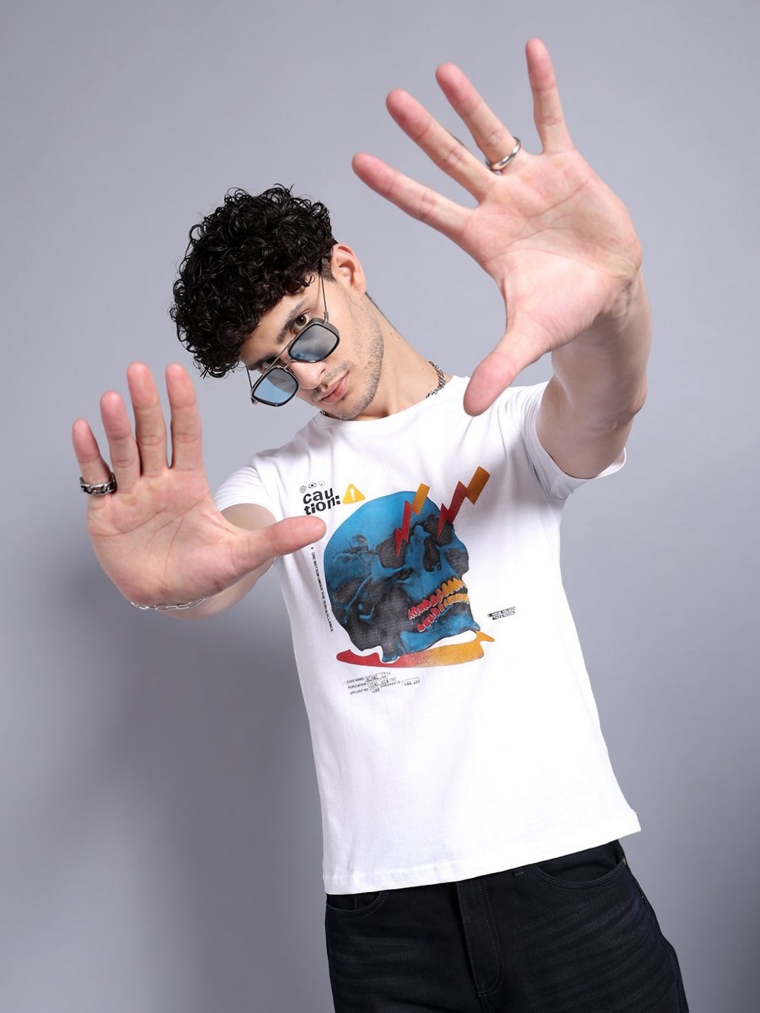 

The Indian Garage Co Men Printed T-shirt, White