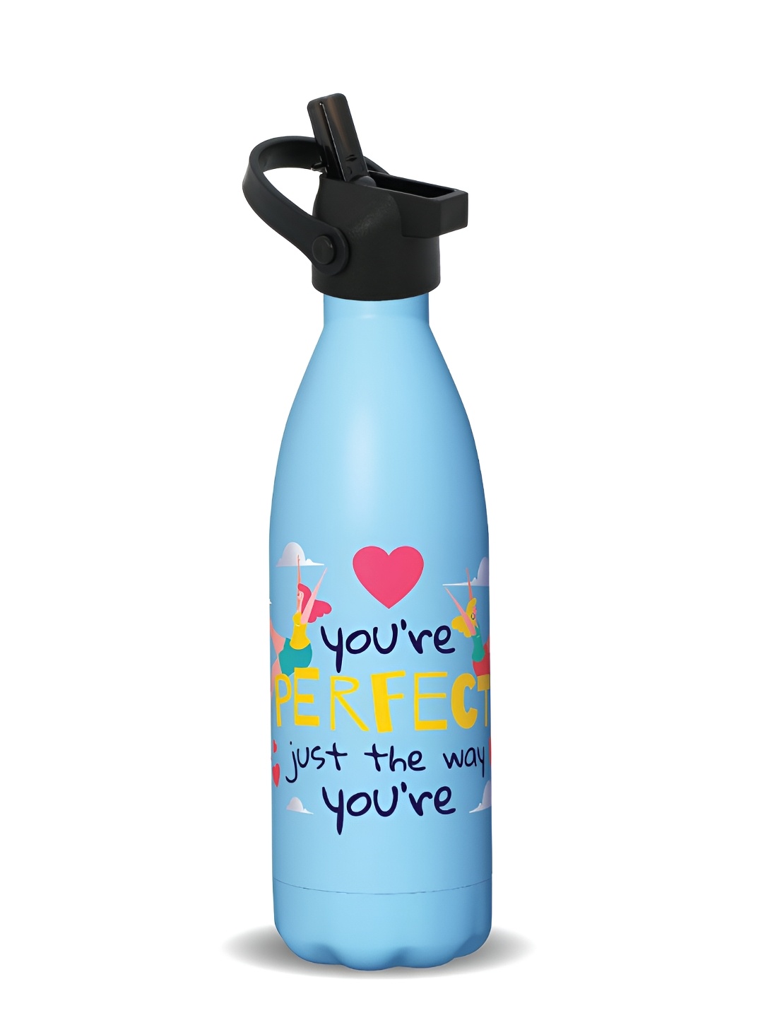 

Speedex Blue Stainless Steel Typography Printed Double Wall Vacuum Water Bottle 500 ml