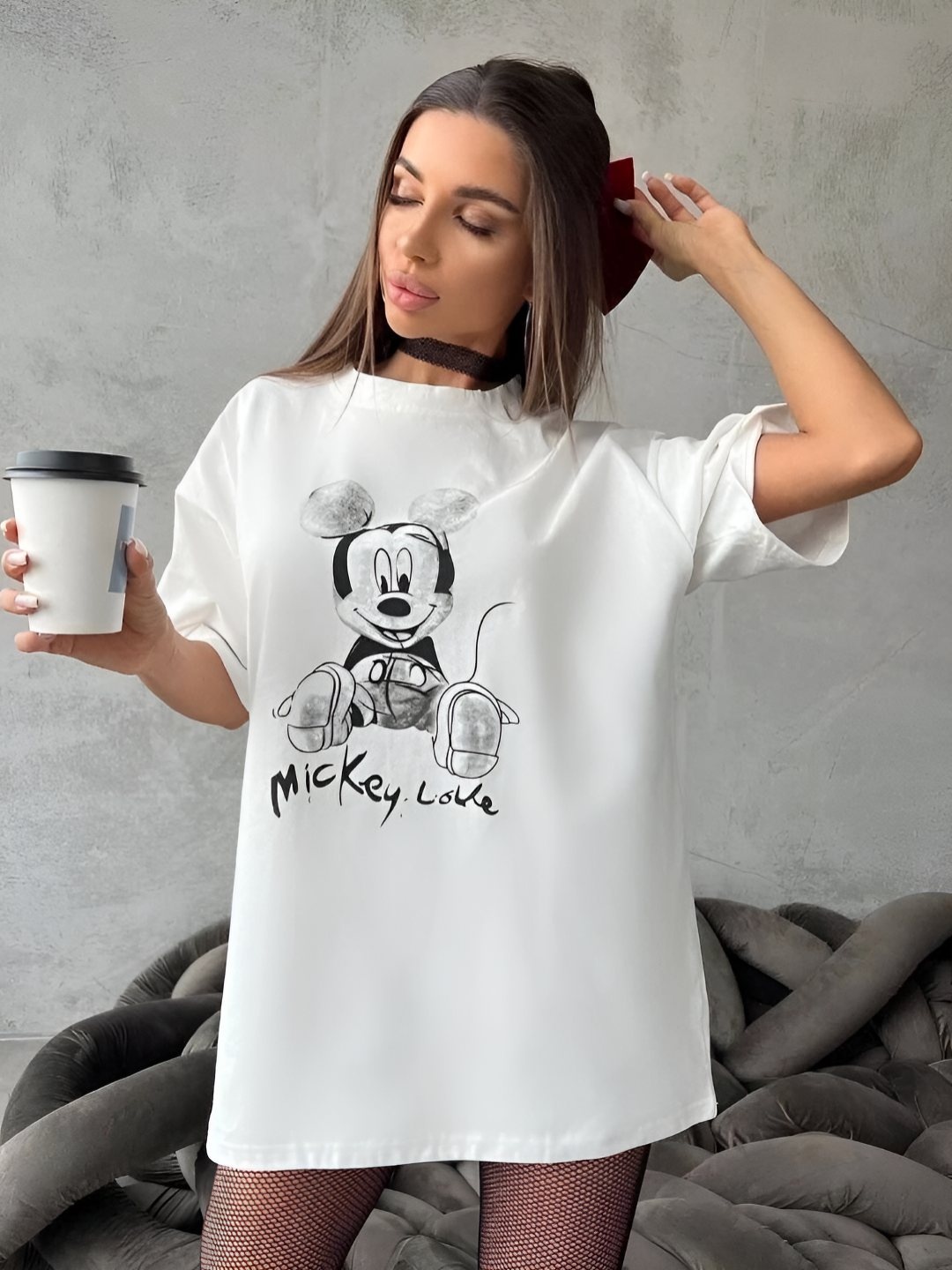 

HERE&NOW Women Printed T-shirt, White
