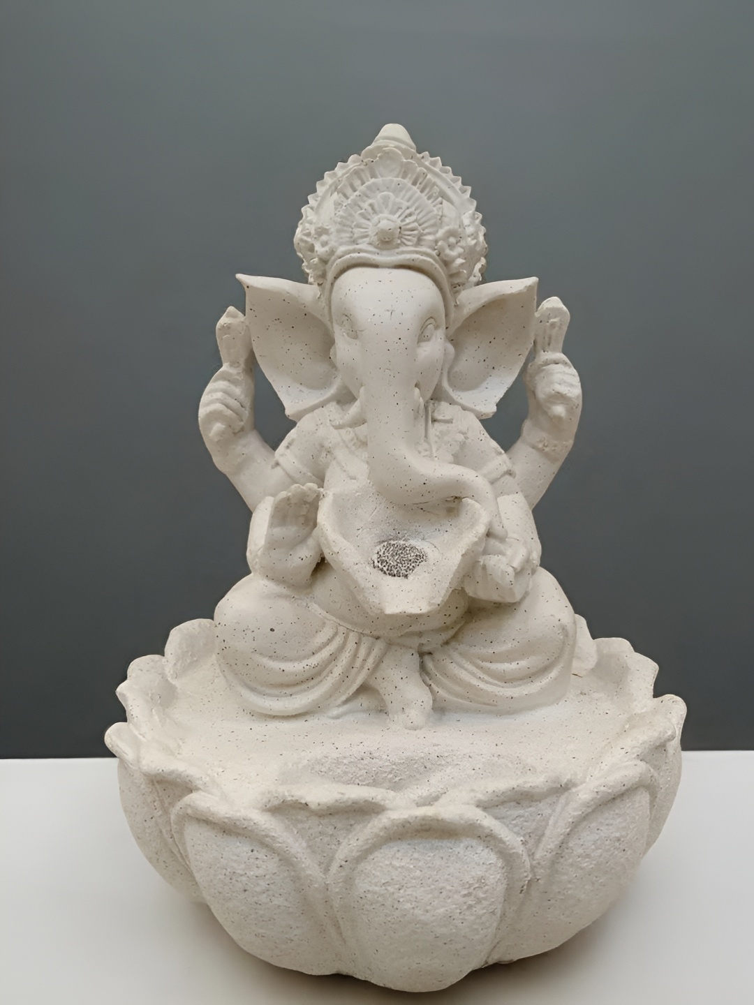 

NAYRA HANDICRAFTS White Lord Ganesha Idol Showpiece