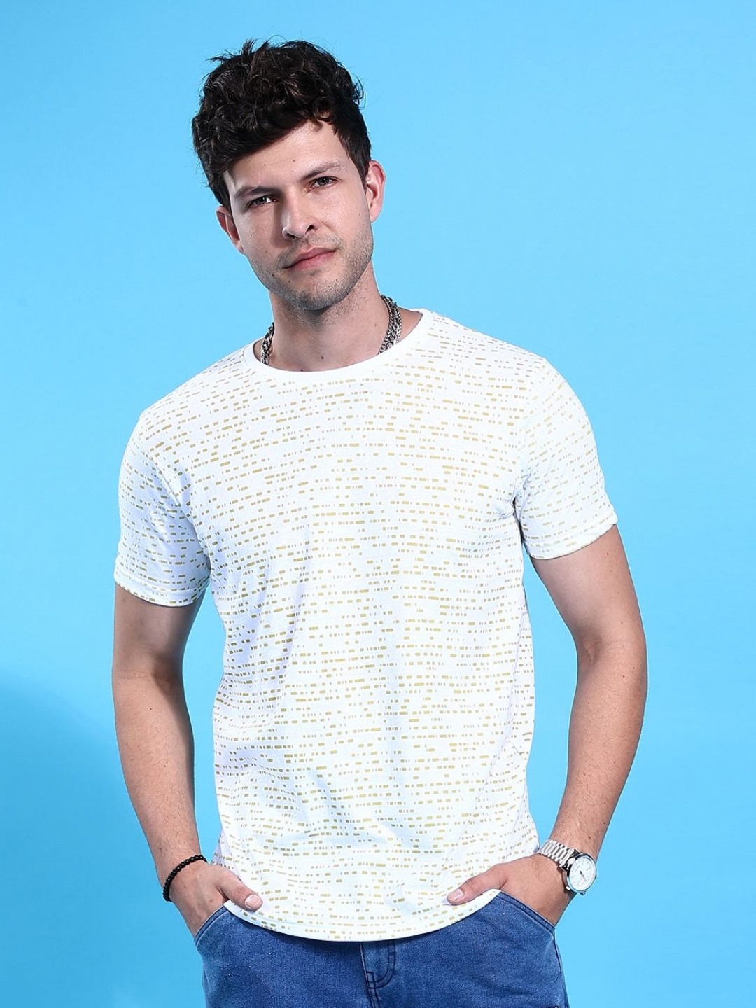 

The Indian Garage Co Men Printed T-shirt, White