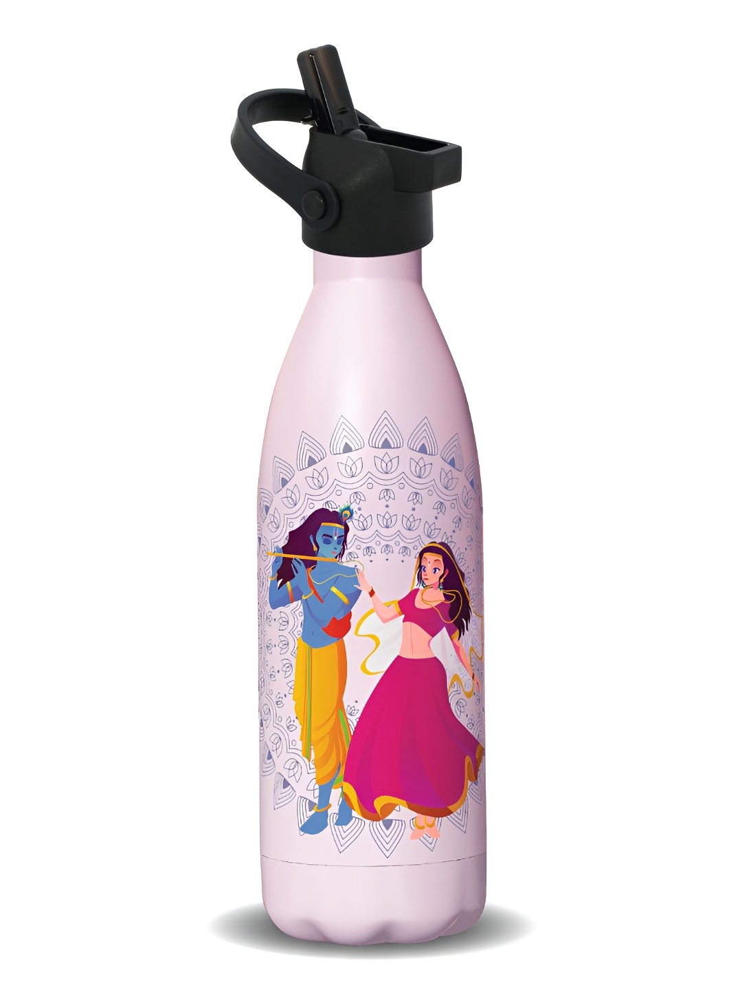 

Speedex Multicoloured & Multicoloured Single Stainless Steel Printed Double Wall Vacuum Water Bottle, Multi