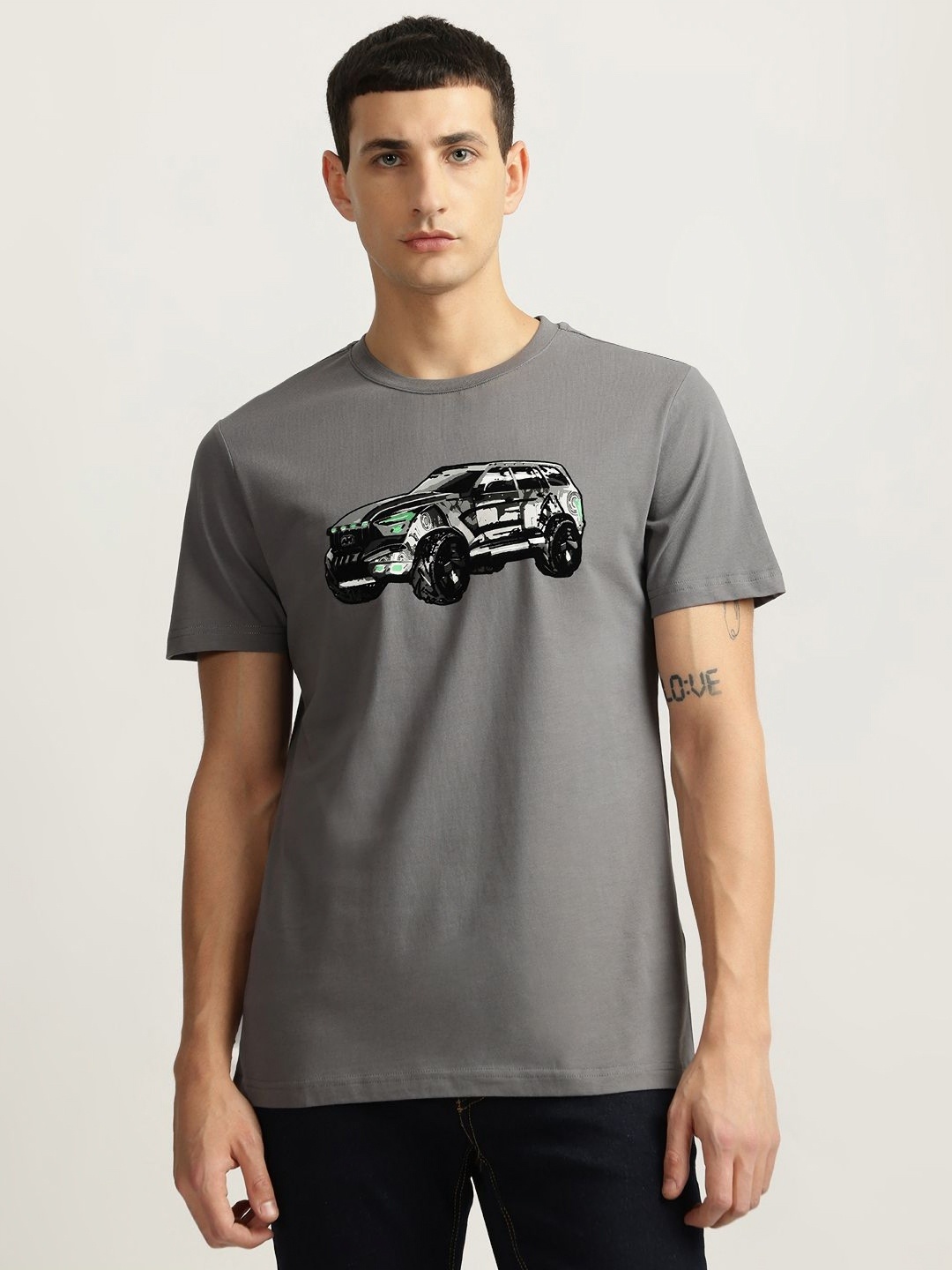 

Antony Morato Men Printed Slim Fit T-shirt, Grey