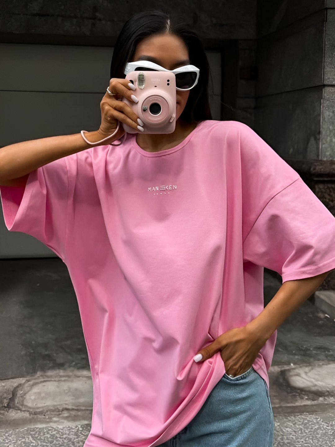 

HERE&NOW Women Typography Printed T-shirt, Pink