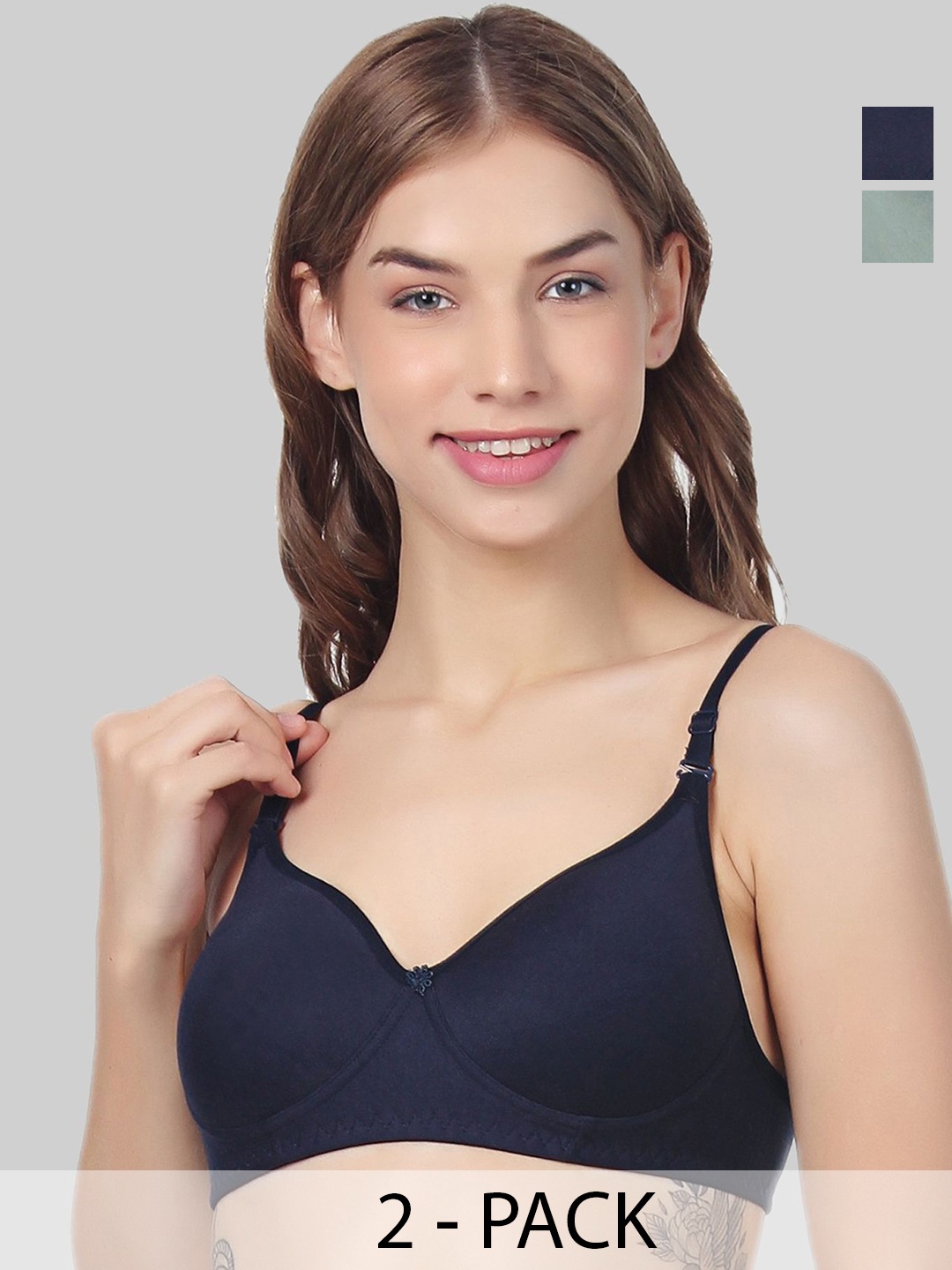 

Designer Bugs Bra Full Coverage, Navy blue