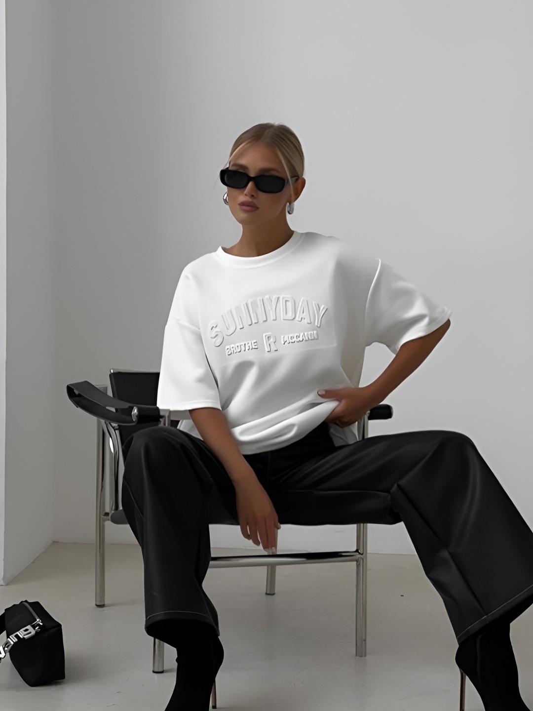 

HERE&NOW Women Typography Printed T-shirt, White