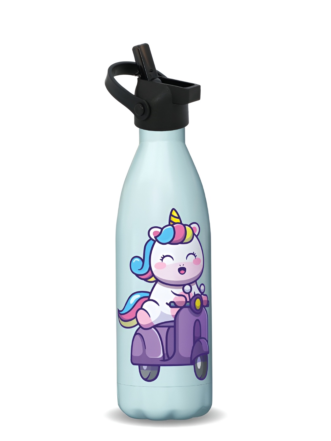 

Speedex Multicoloured & Multicoloured Single Stainless Steel Printed Double Wall Vacuum Water Bottle, Multi