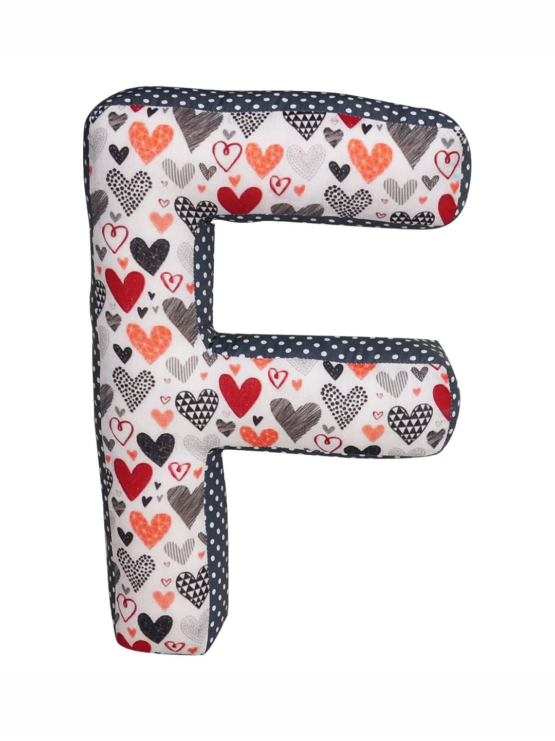 

OSCAR HOME Kids White & Black Printed Cotton Lightweight F shaped Baby Pillow