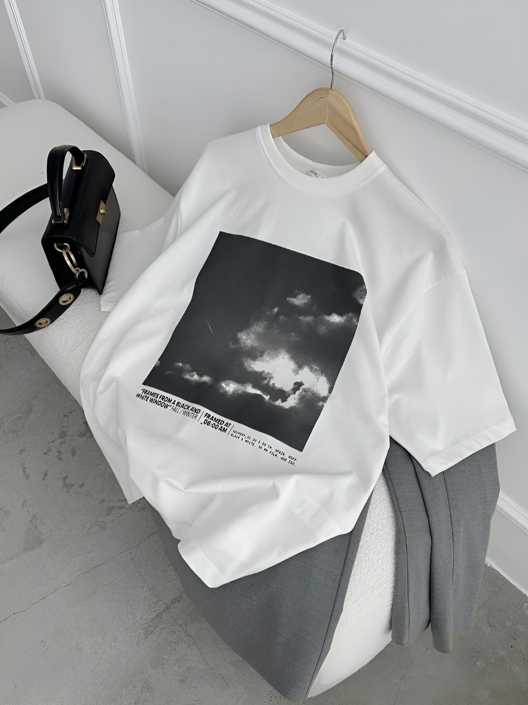 

HERE&NOW Women Printed T-shirt, White