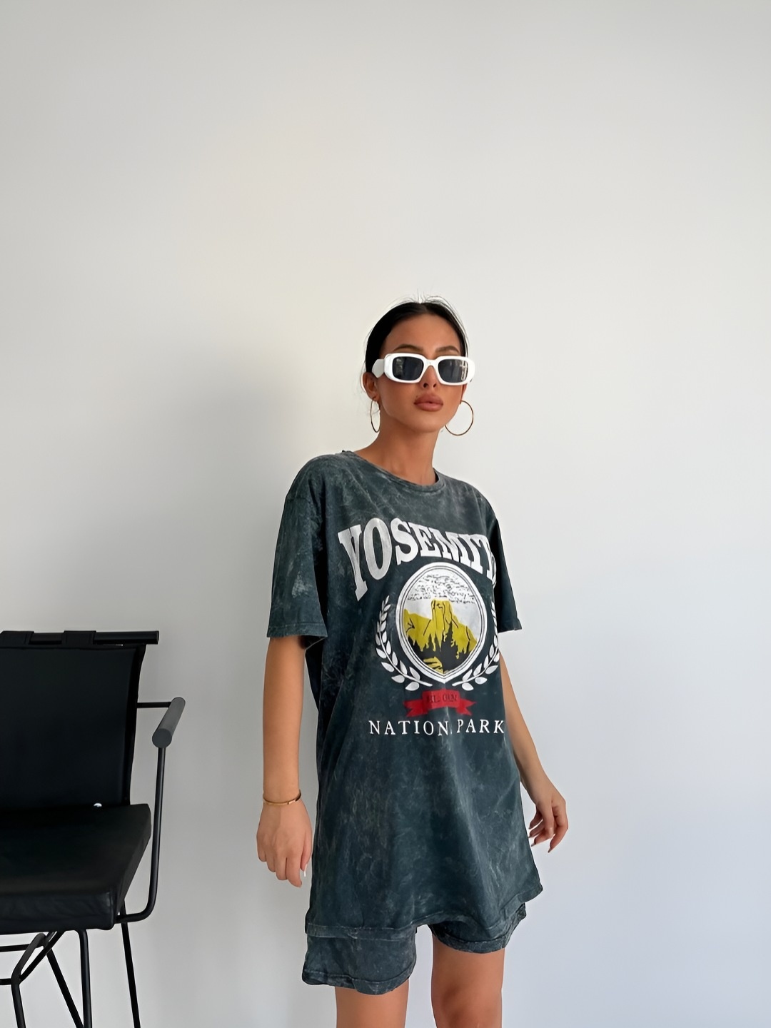 

HERE&NOW Women Printed T-shirt, Grey