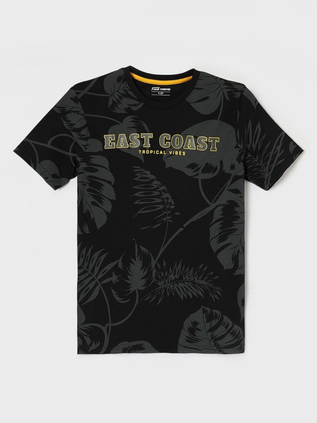 

Fame Forever by Lifestyle Boys Printed Applique T-shirt, Black