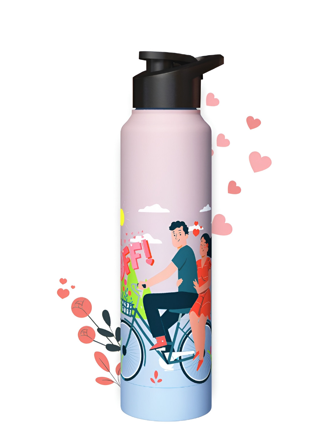 

Speedex Multicoloured & Multicoloured Single Stainless Steel Printed Single Wall Vacuum Water Bottle, Multi
