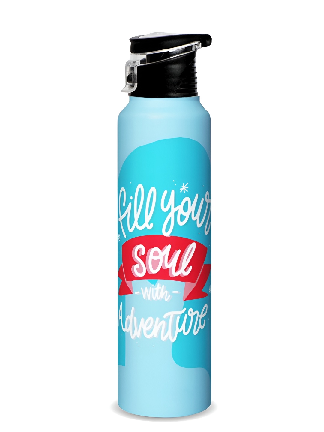 

Speedex Blue and Red Stainless Steel Typography Printed Single Wall Vacuum Water Bottle 1L
