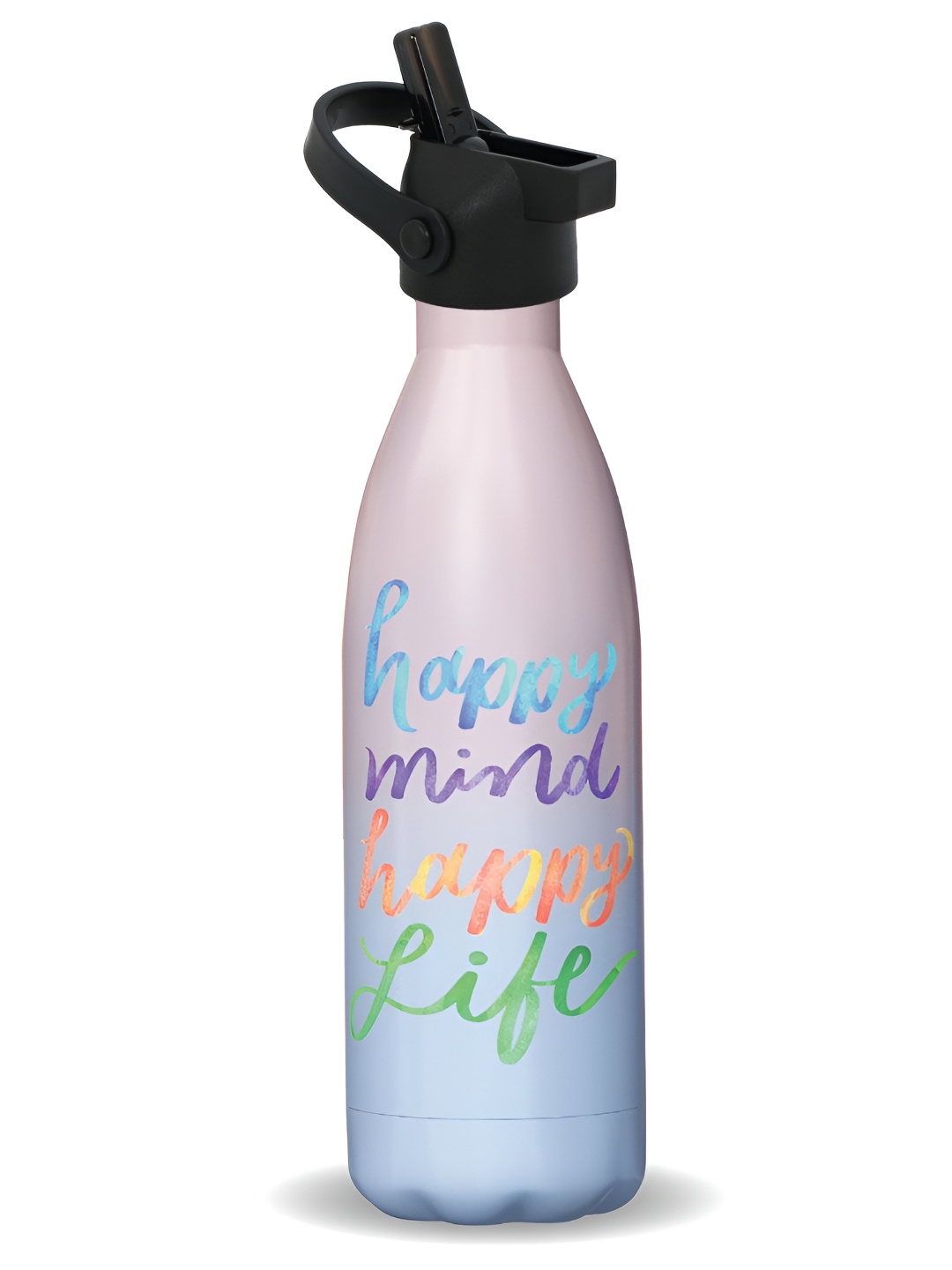 

Speedex Pink Typography Printed Stainless Steel Double Wall Vacuum Water Bottle 500 ml