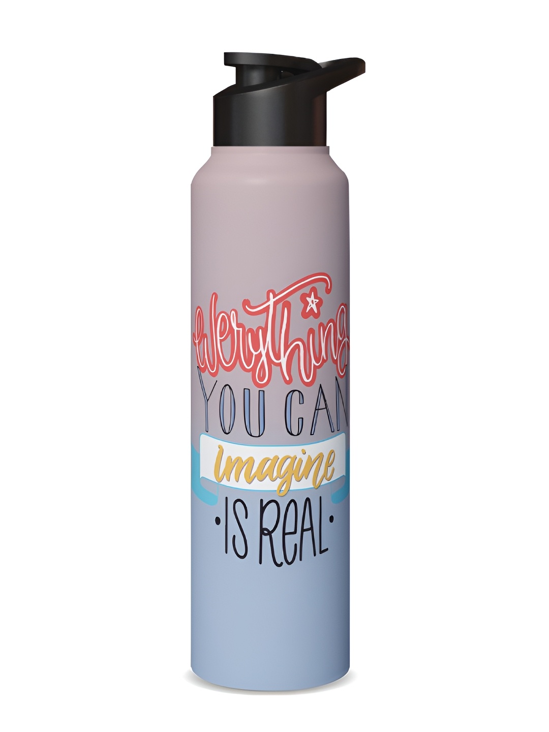 

Speedex Peach Stainless Steel Typography Printed Single Wall Vacuum Water Bottle 1L