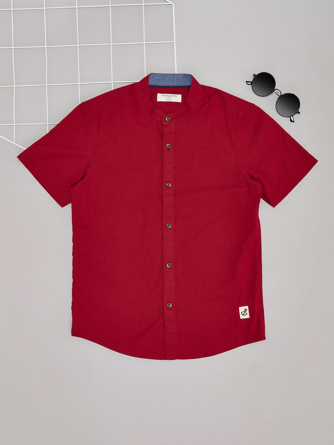 

Pantaloons Junior Boys Opaque Casual Shirt, Red