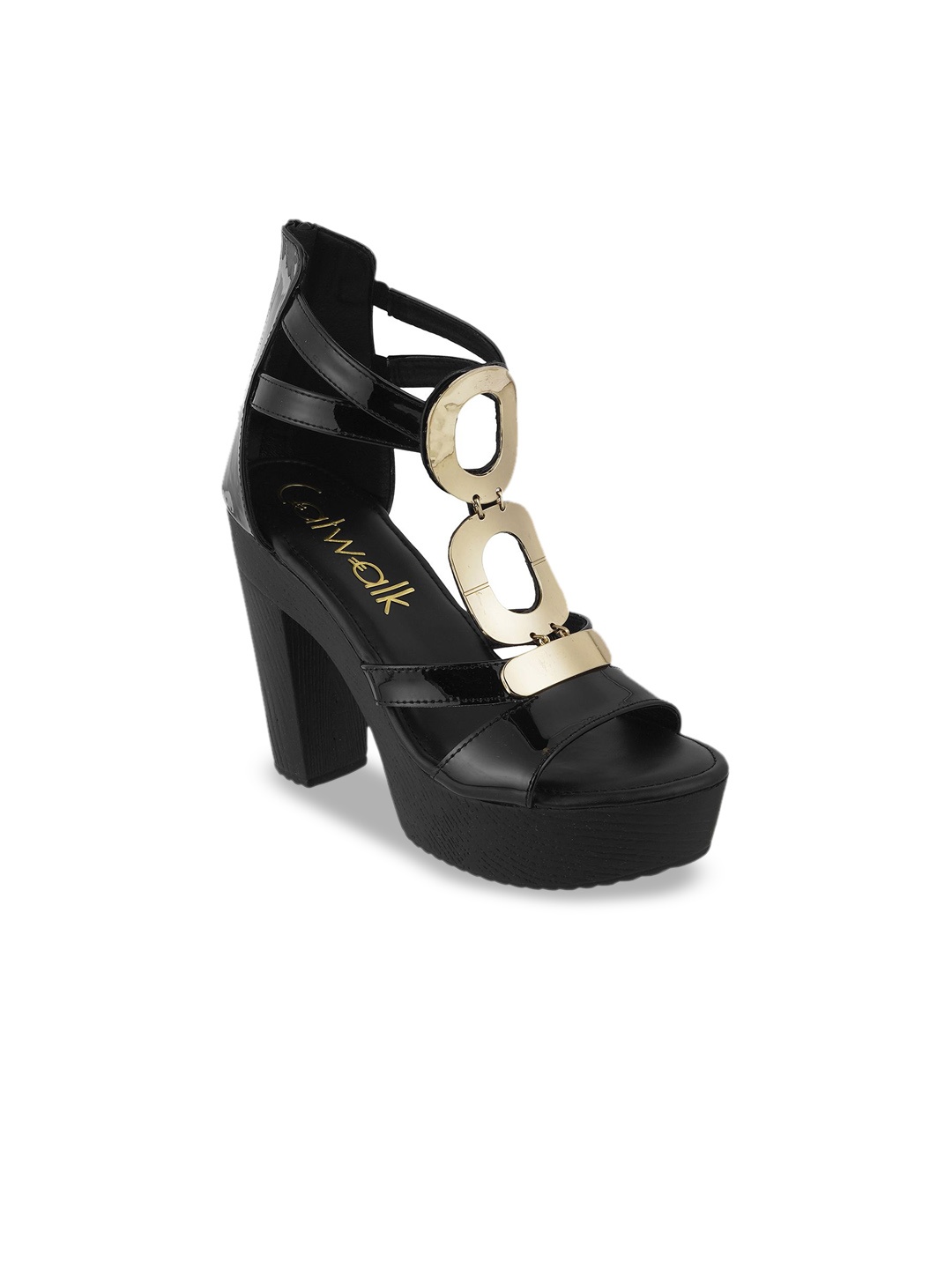 

Catwalk Women Platform Sandals with Bows, Black